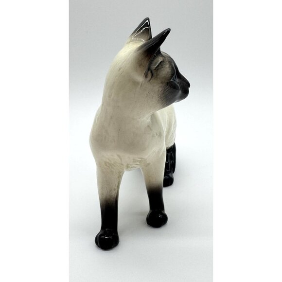 Vintage Beswick England Standing Cream Black Siamese Cat Figurine 6” - Picture 4 of 6
